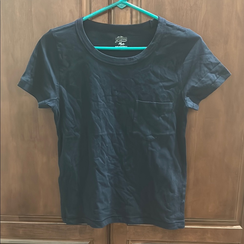 Classic Navy Crew Neck Pocket T